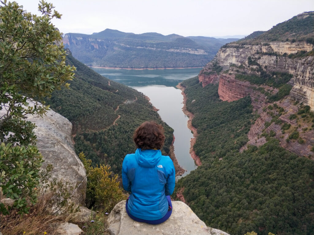 Vistas al pantano de Sau desde el Morro de l'Abella