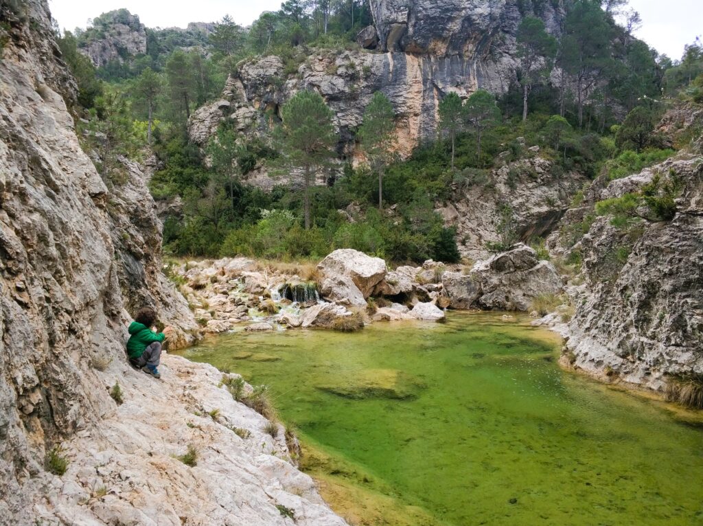 Aguas turquesa de La Pesquera de Beceite, Parque Natural de Els Ports, Teruel