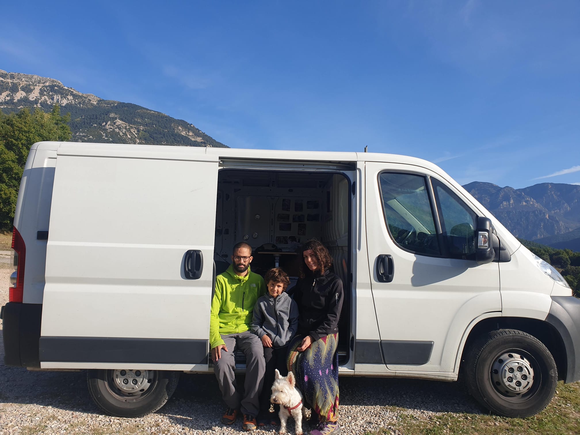 furgo camper en familia