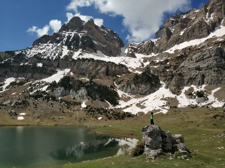 precioso ibon de piedrafita en Huesca